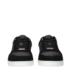 Jimmy Choo Black Leather Low Tops