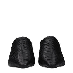 Jimmy Choo Black Leather Mid Heel Pumps