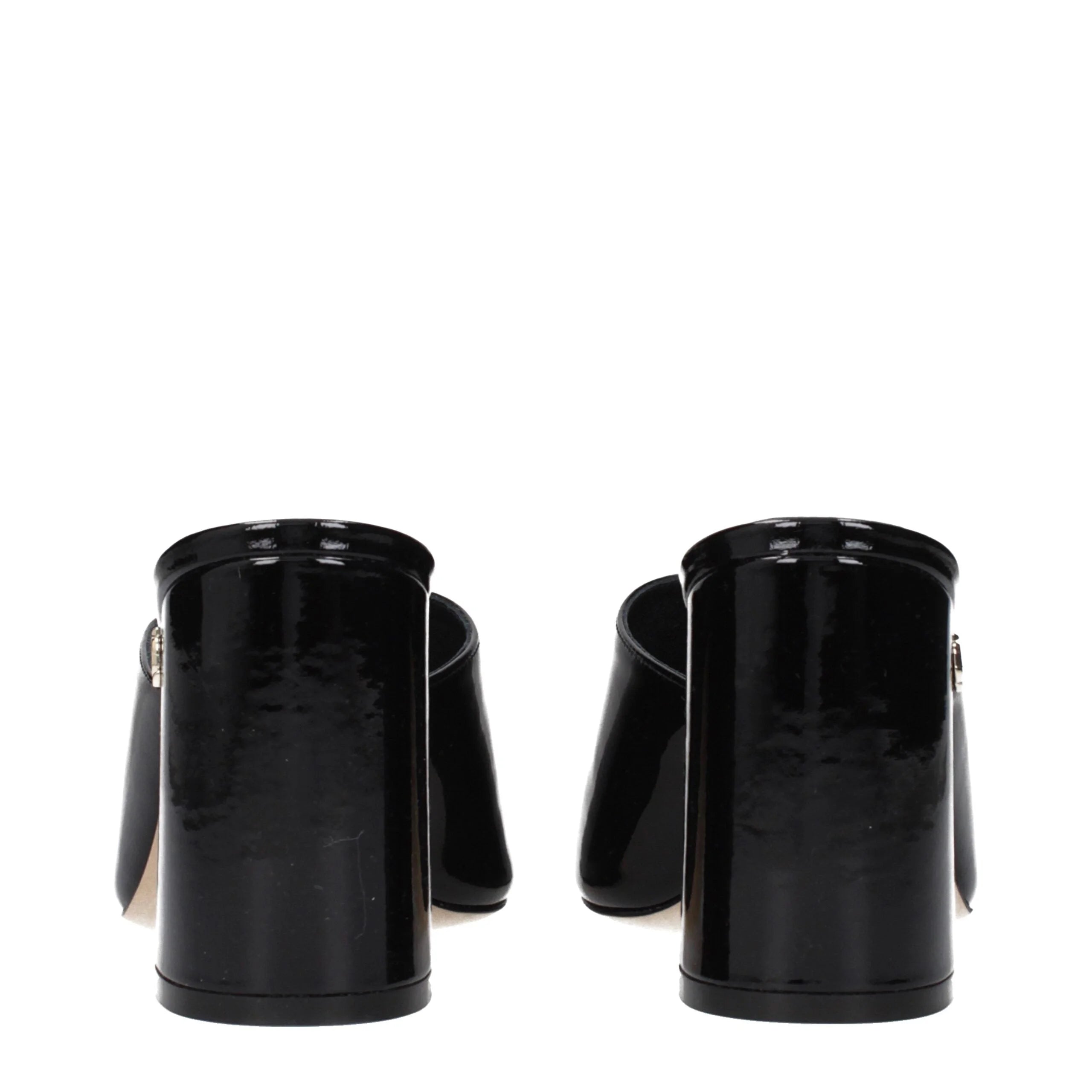 Jimmy Choo Black Leather Platforms