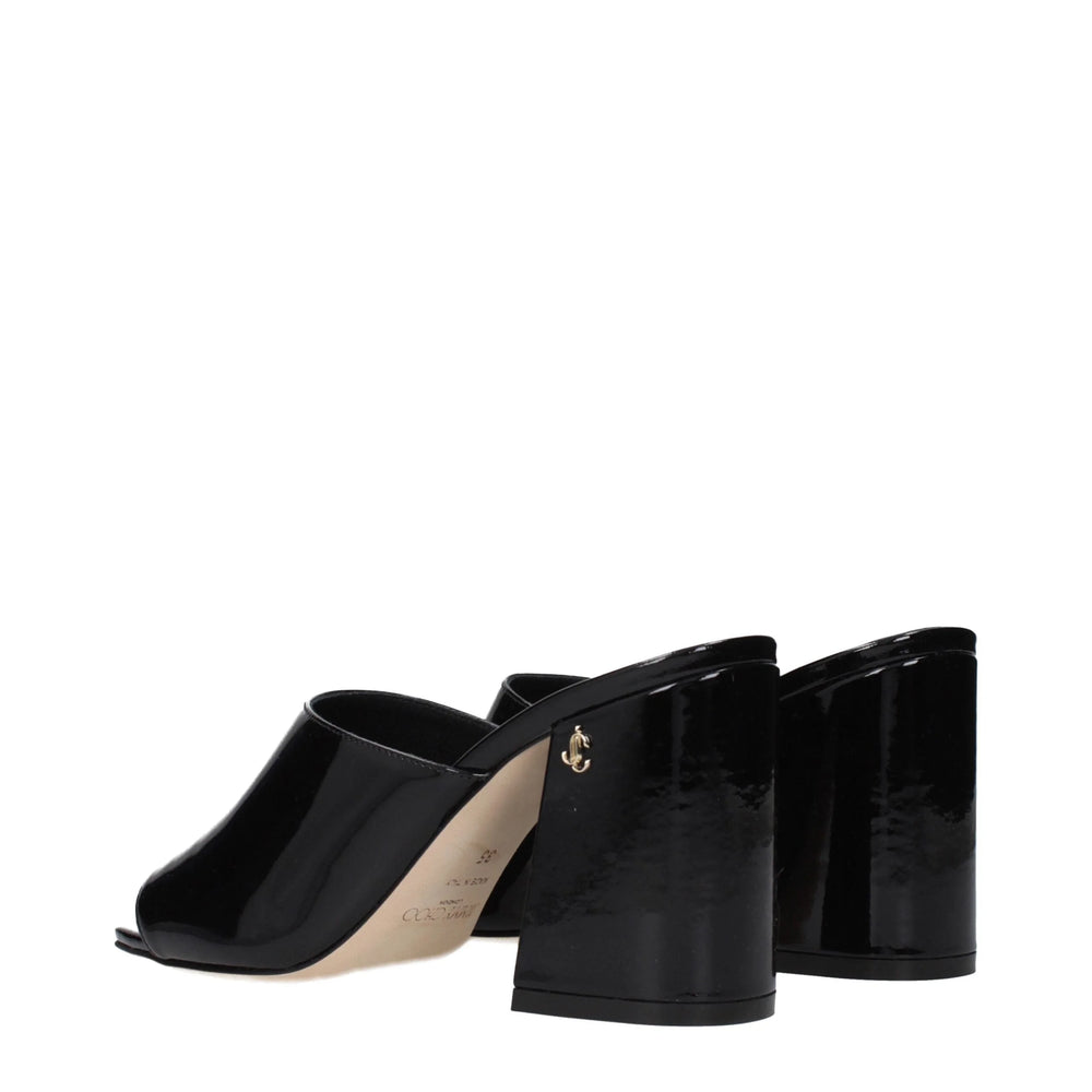 Jimmy Choo Černé kožené platformy - EU35/US5