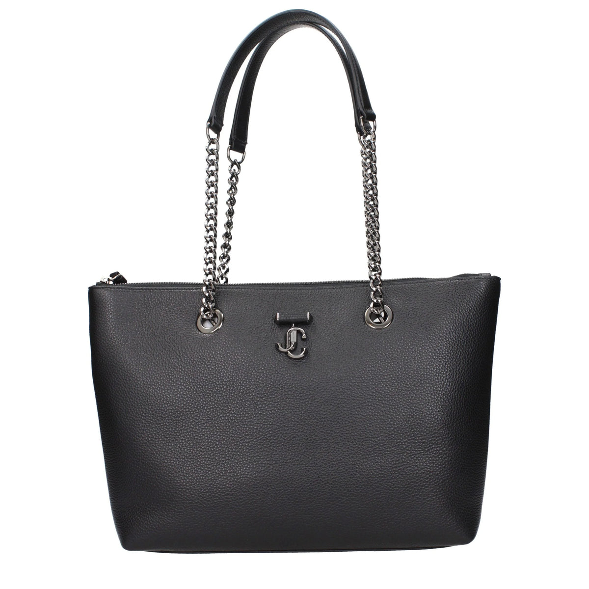 Jimmy Choo Black Leather Shoulder Bag