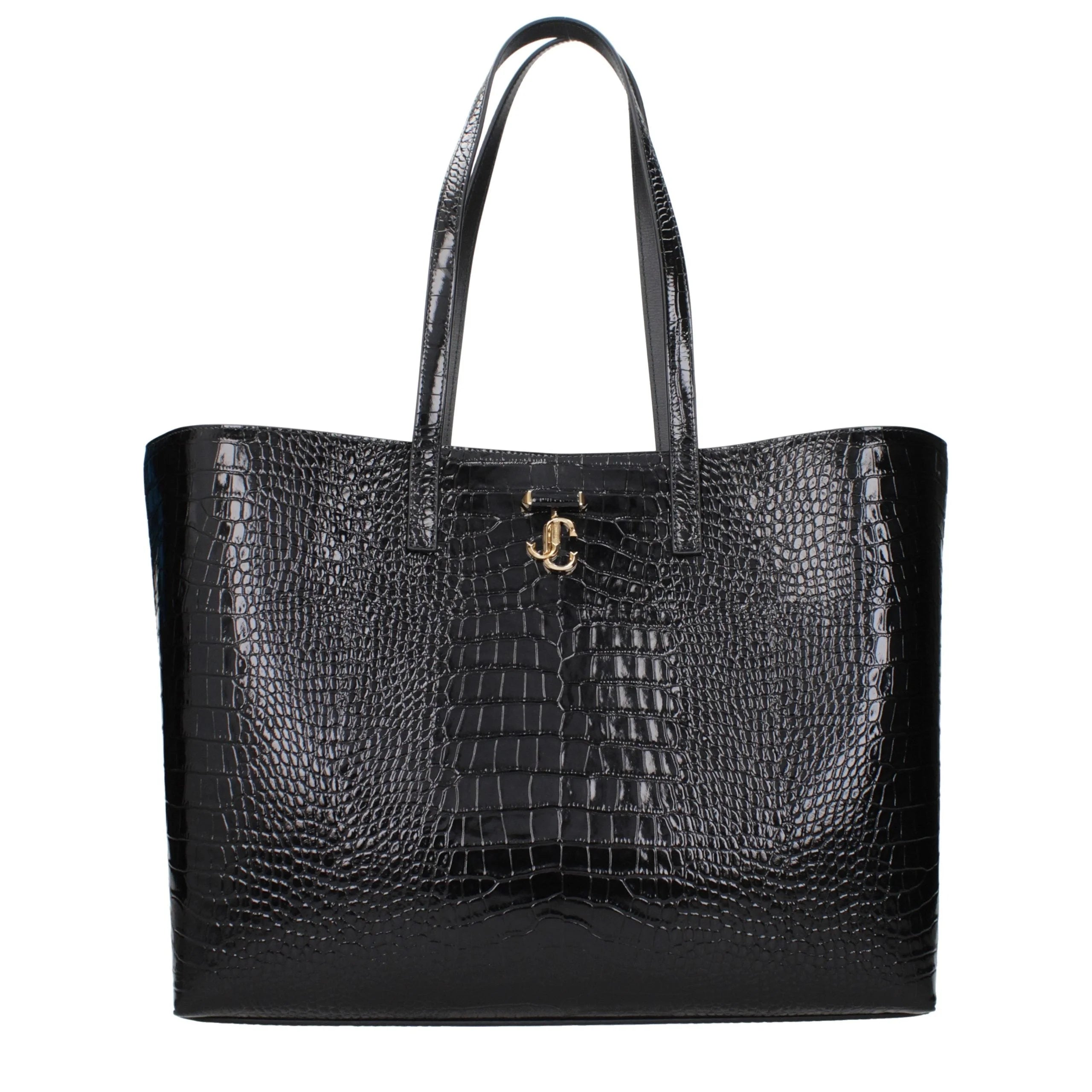Jimmy Choo Black Leather Shoulder Bag
