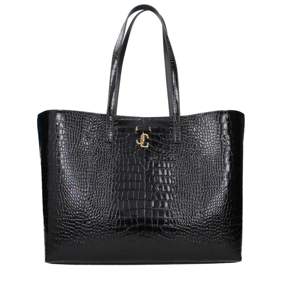 Jimmy Choo Black Leather Shoulder Bag