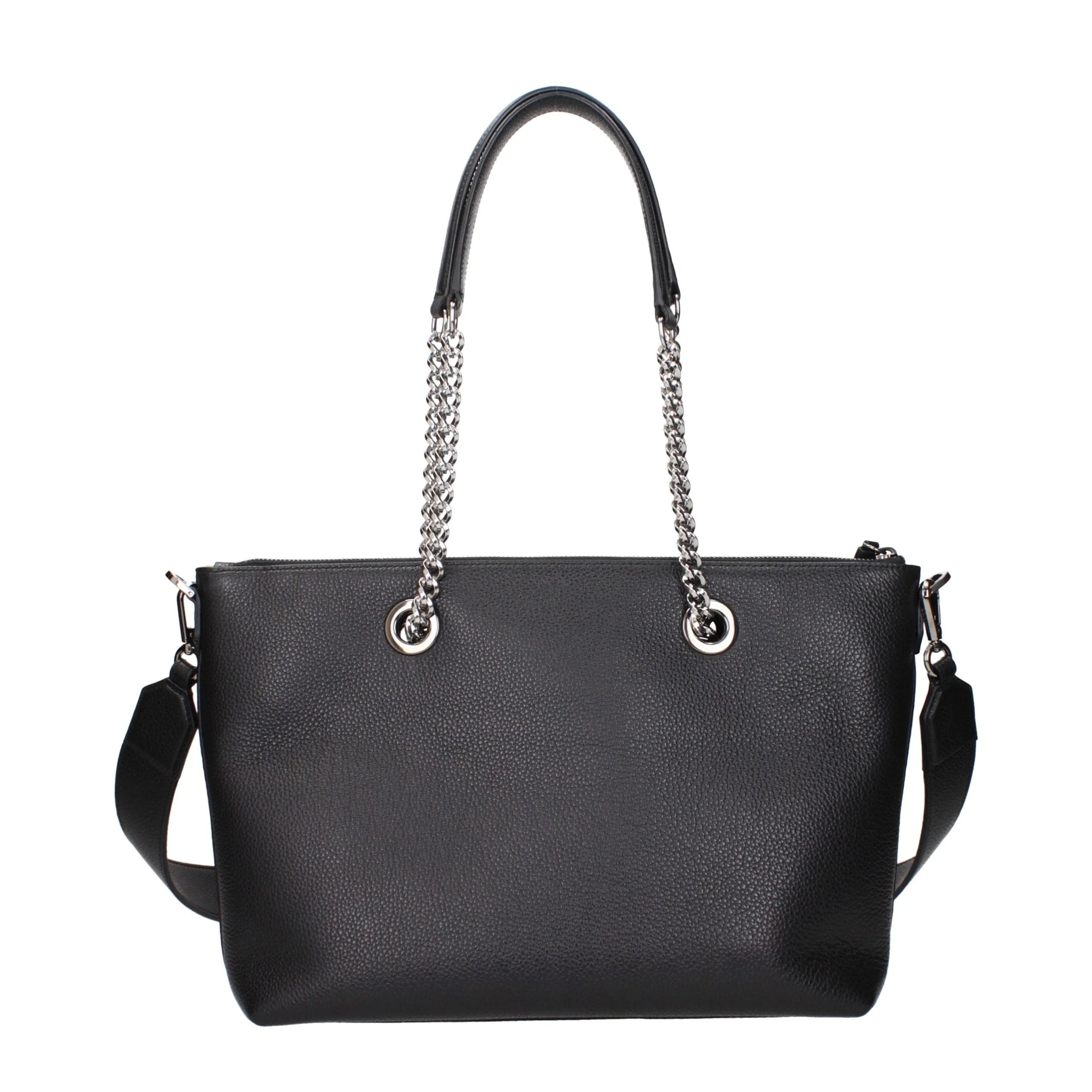 Jimmy Choo Black Leather Shoulder Bag