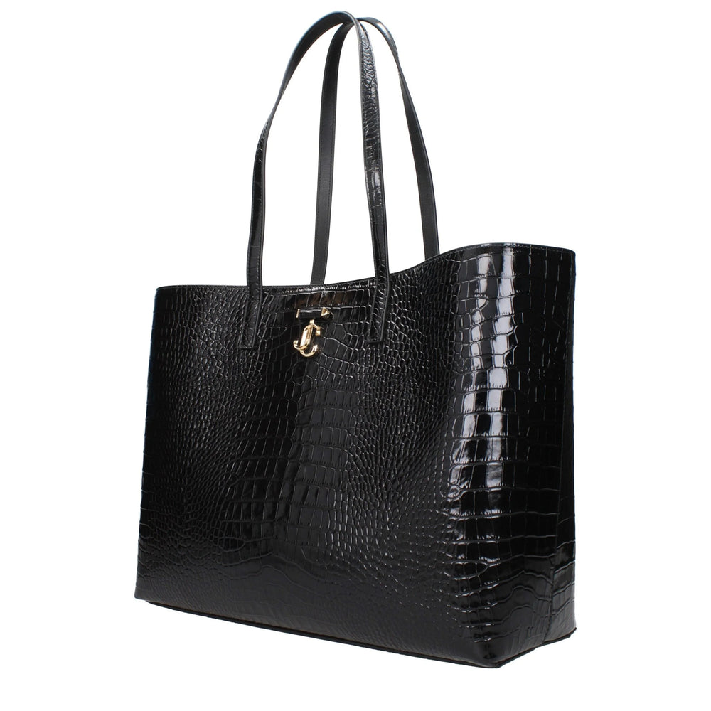 Jimmy Choo Black Leather Shoulder Bag