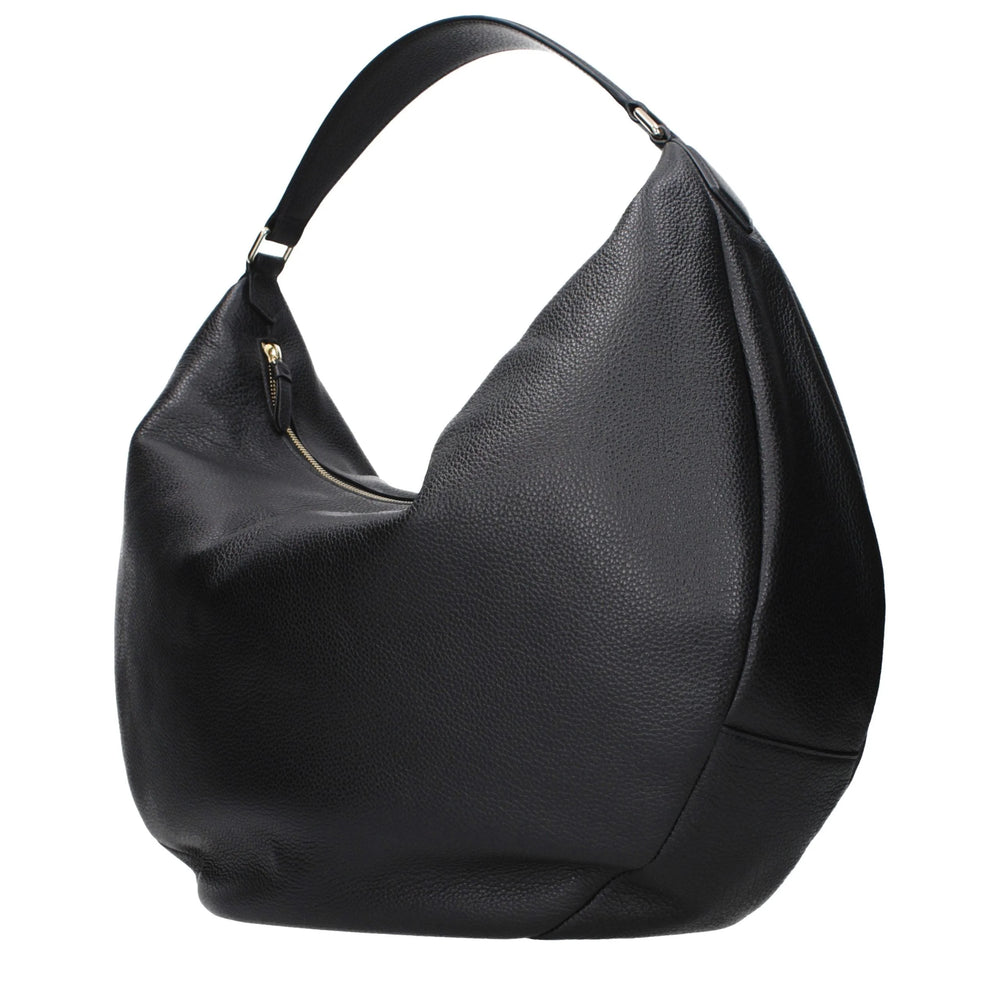 Jimmy Choo Black Leather Shoulder Bag