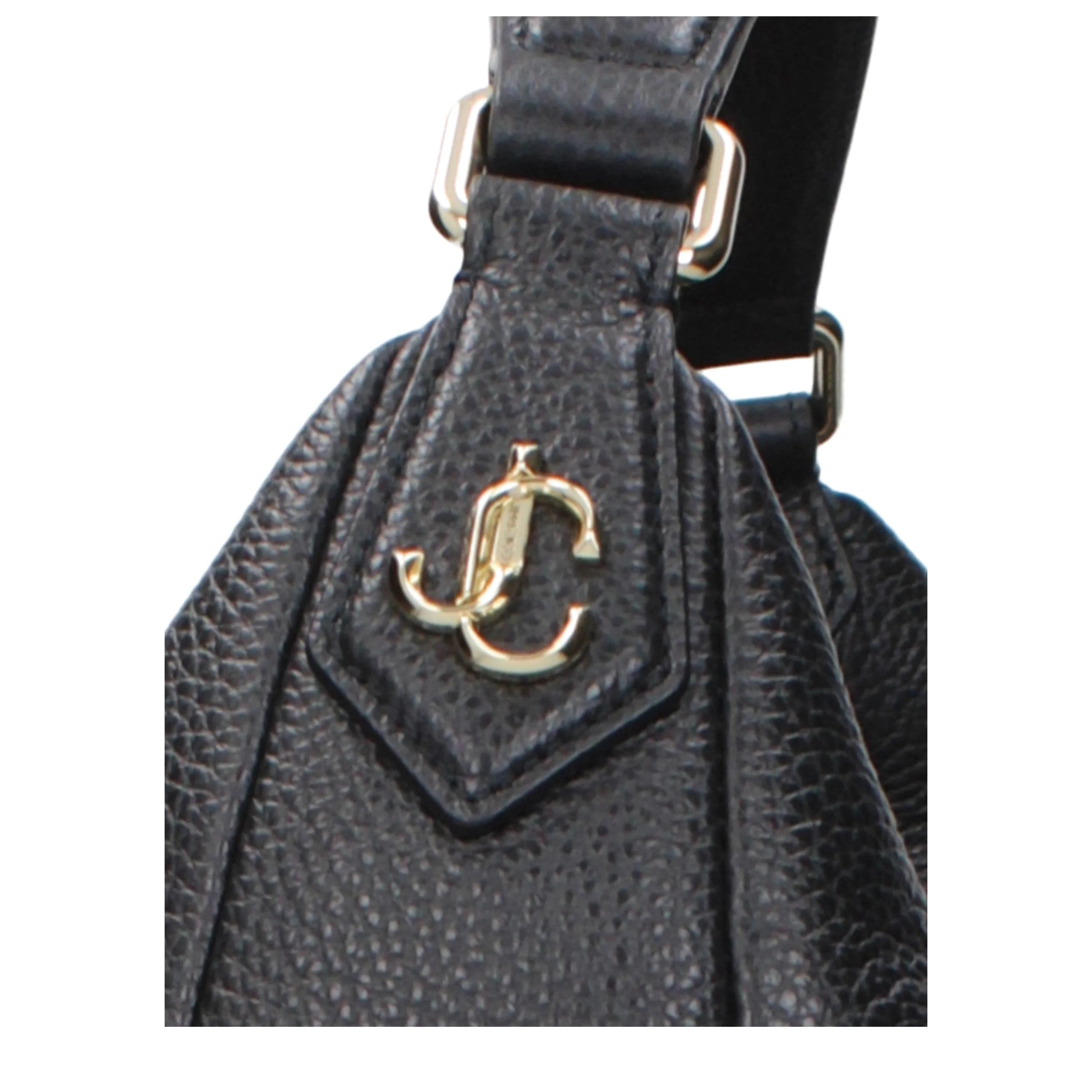 Jimmy Choo Black Leather Shoulder Bag
