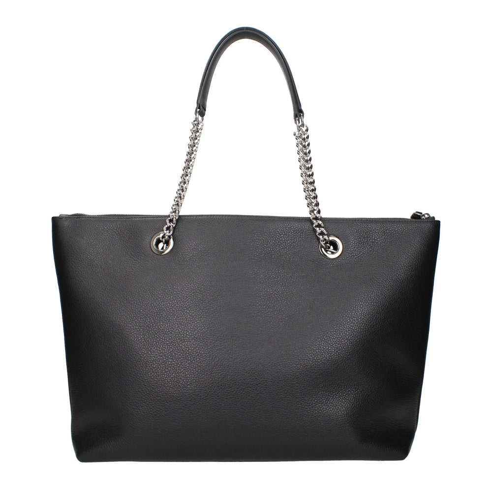 Jimmy Choo Black Leather Shoulder Bag