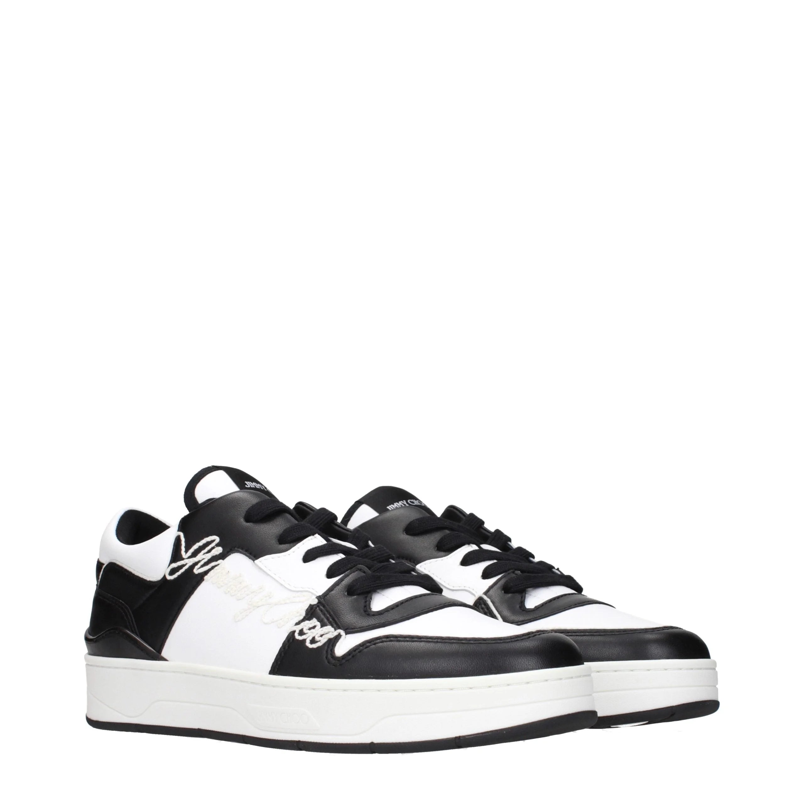 Zapatillas de cuero negro Jimmy Choo