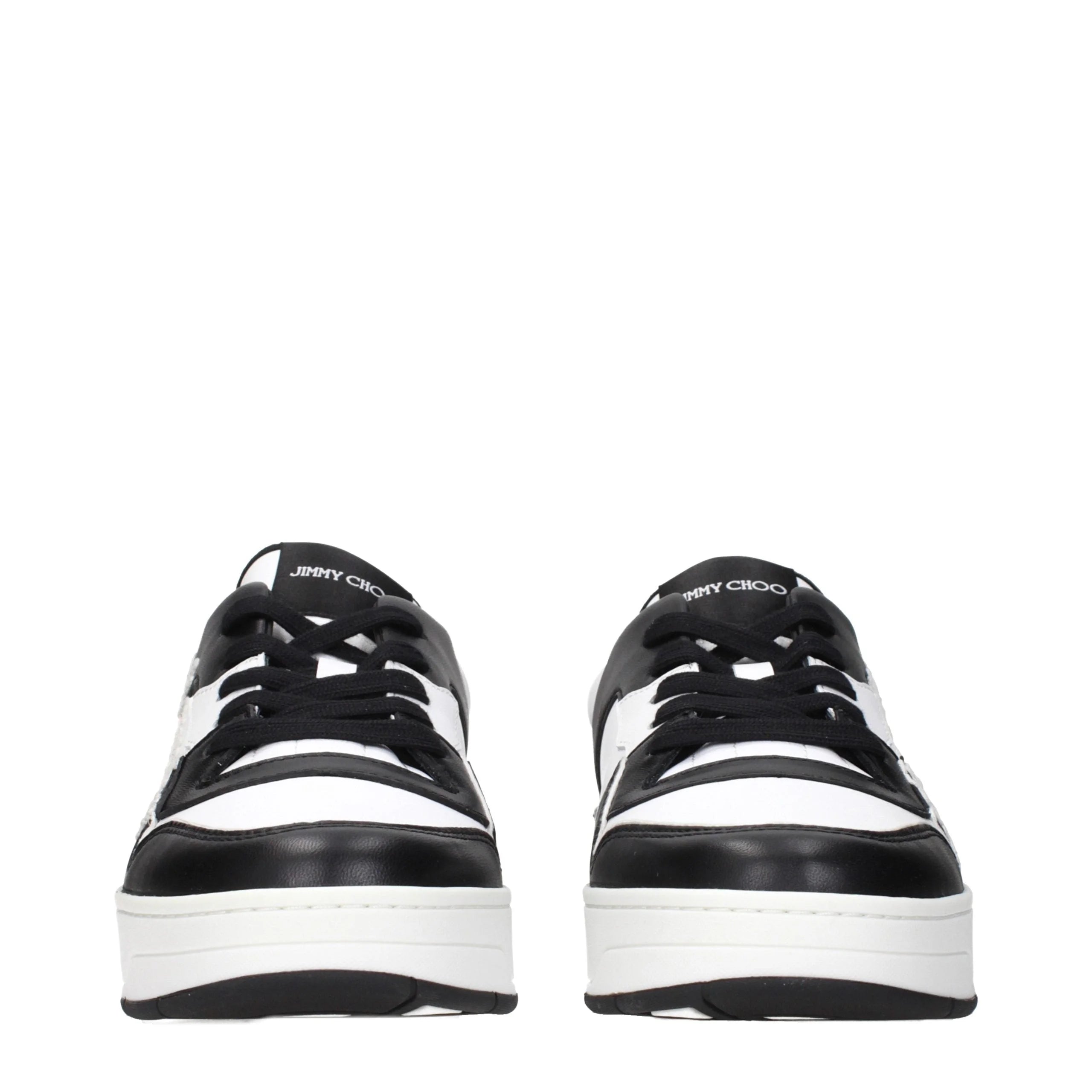 Zapatillas de cuero negro Jimmy Choo