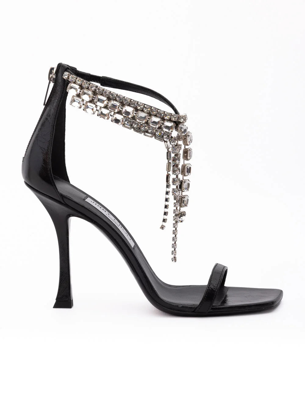 Jimmy Choo Fekete bőr Verity szandál 100