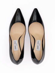 Jimmy Choo Černé pumpse Romy 85 z patentované kůže