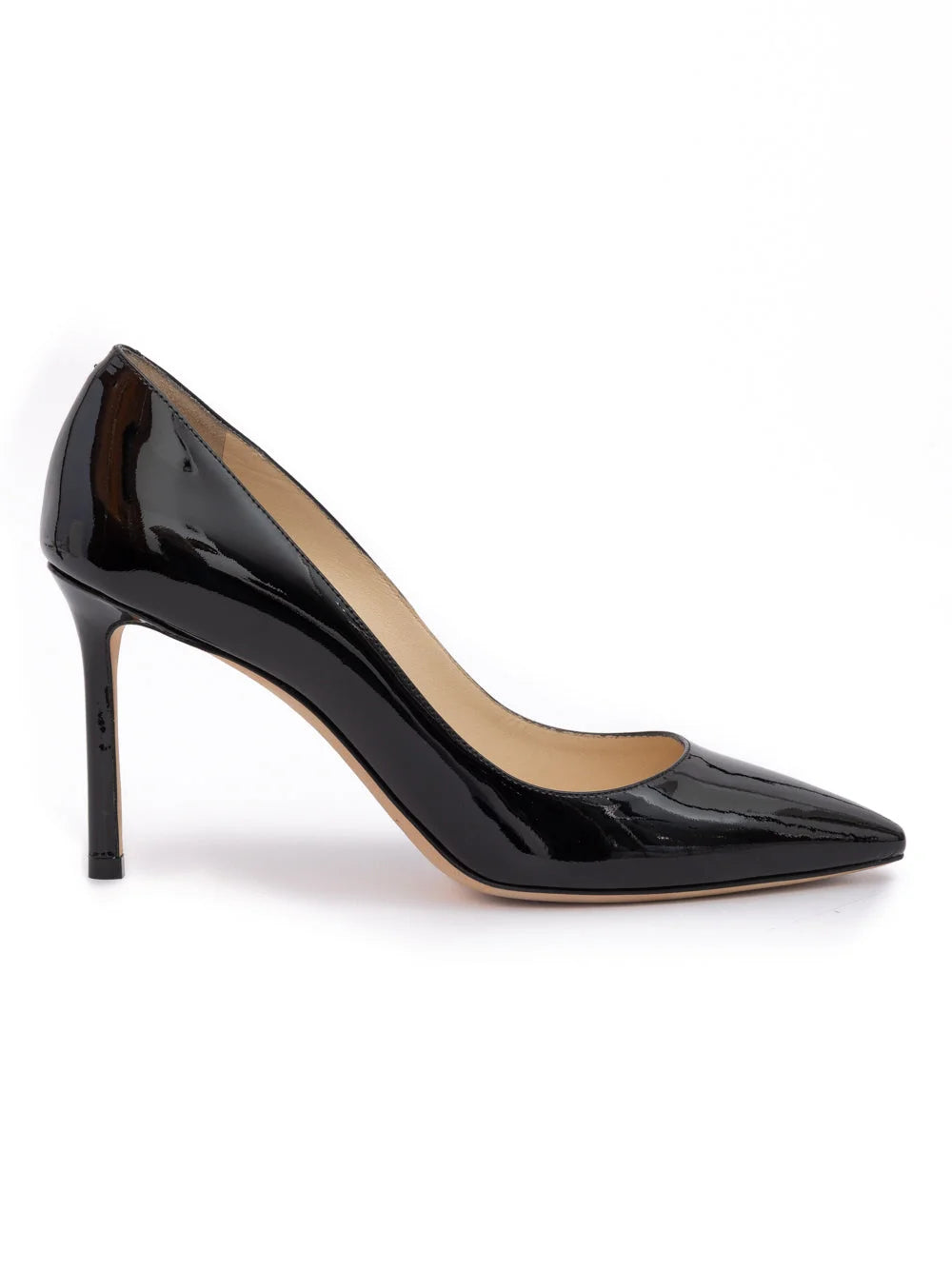 Jimmy Choo Černé pumpse Romy 85 z patentované kůže
