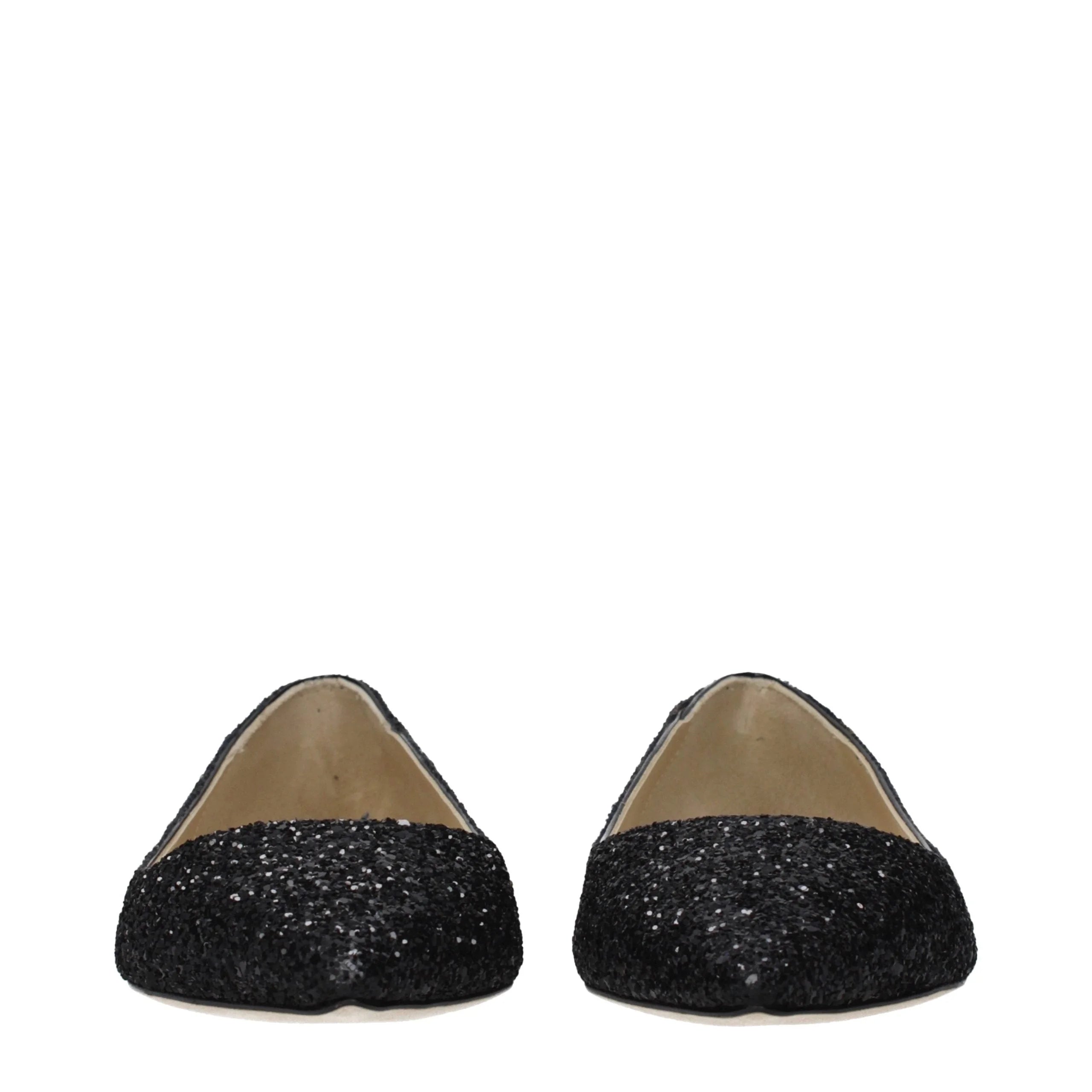 Jimmy Choo Black Plastic Ballet Flats