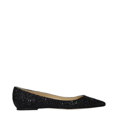 Jimmy Choo Black Plastic Ballet Flats