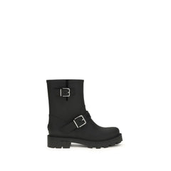Jimmy Choo Czarne kalosze z poliuretanu