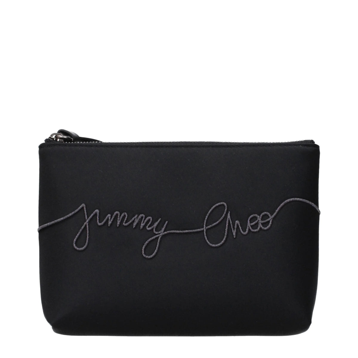 Jimmy Choo Black Satin Clutch Bags