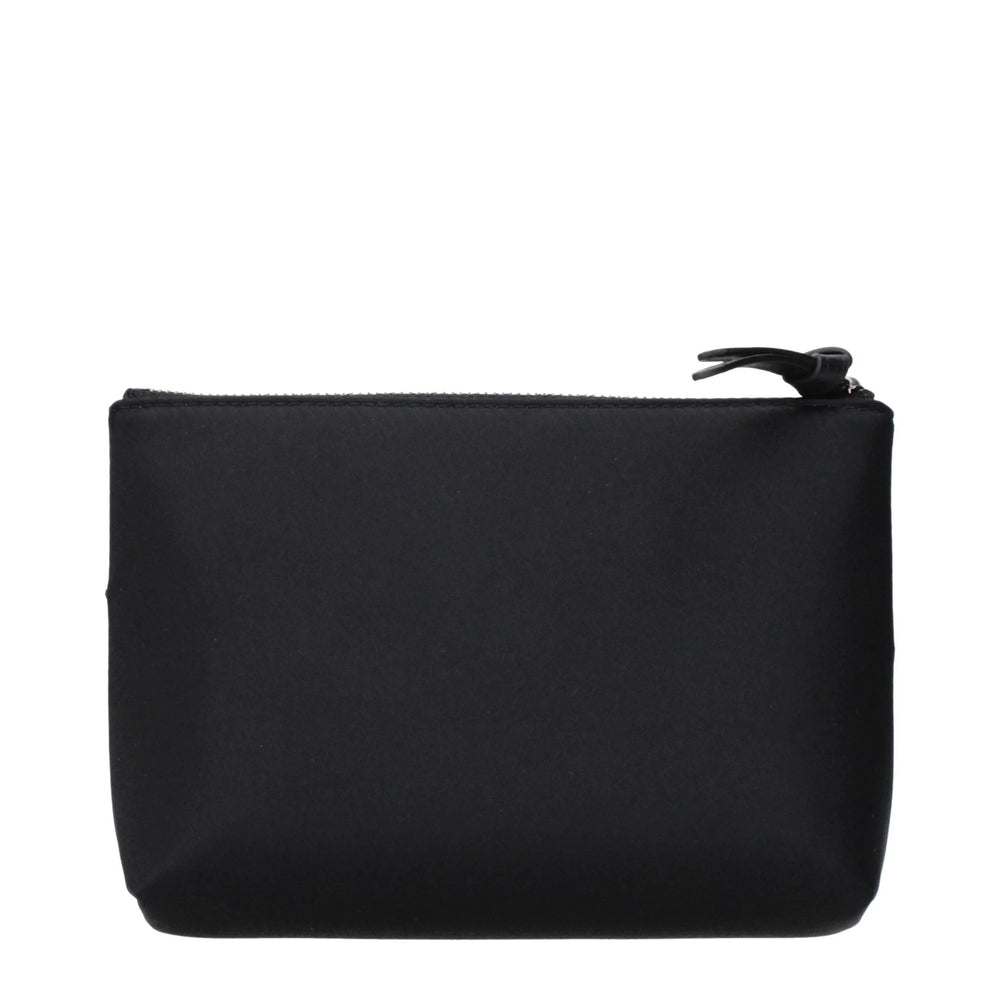 Jimmy Choo Black Satin Clutch Bags