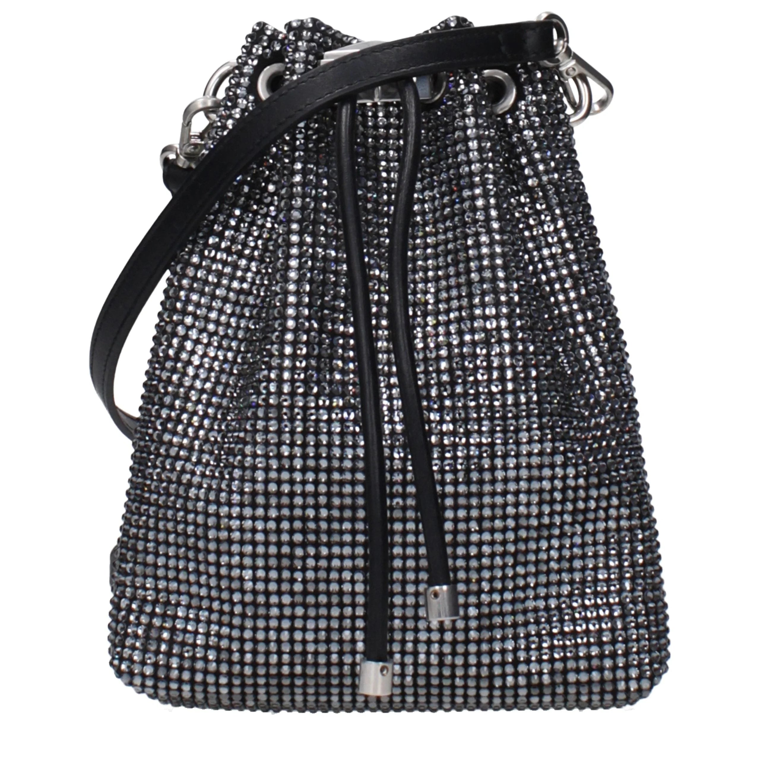 Jimmy Choo Sort Crossbodytaske i satin