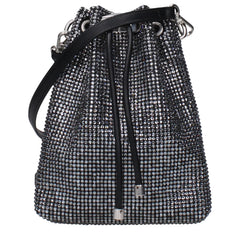 Jimmy Choo Sort Crossbodytaske i satin