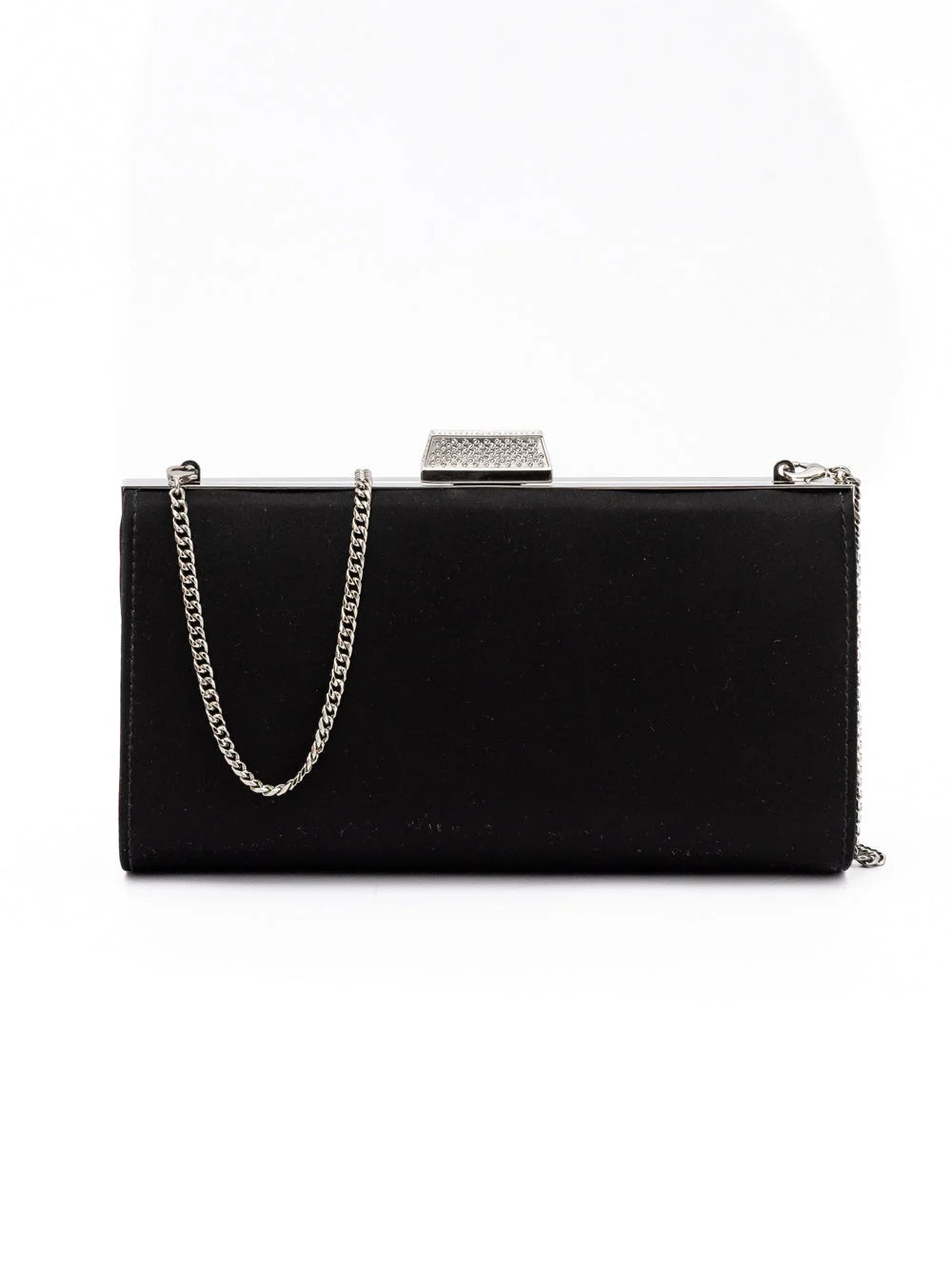 Jimmy Choo Black Satin Crossbody Bag