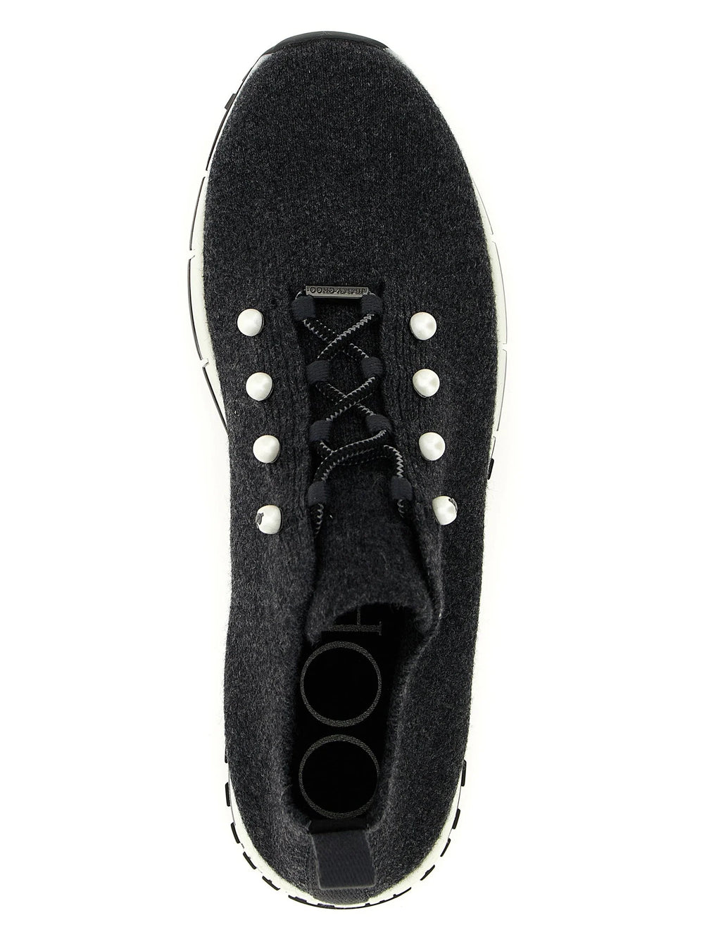 Jimmy Choo Black Tencel Low Top Sneakers - EU36/US6