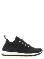 Jimmy Choo Black Tencel Low Top Sneakers - EU36/US6