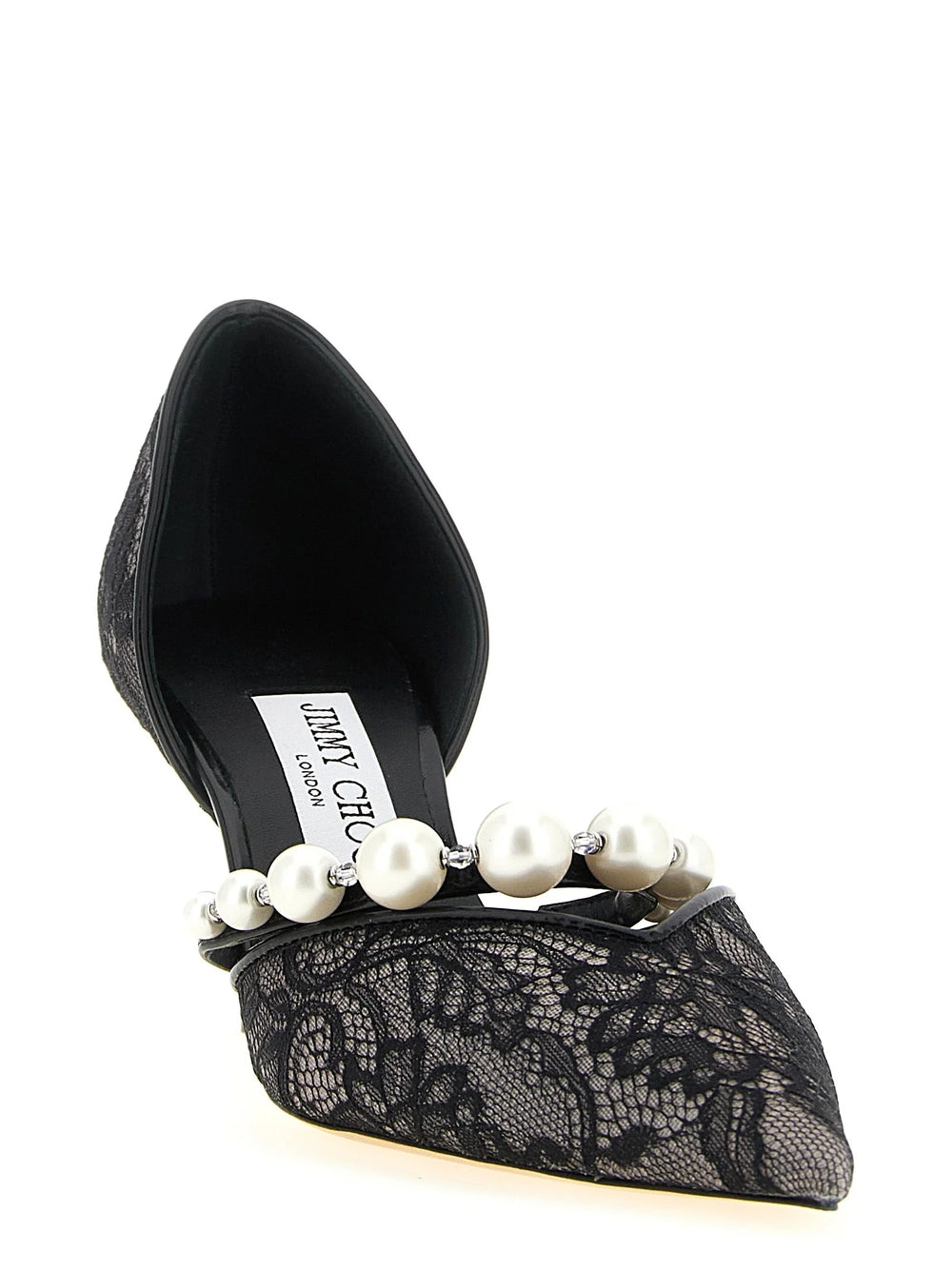Jimmy Choo Black Tencel Mid Heel Pumps - EU35.5/US5.5