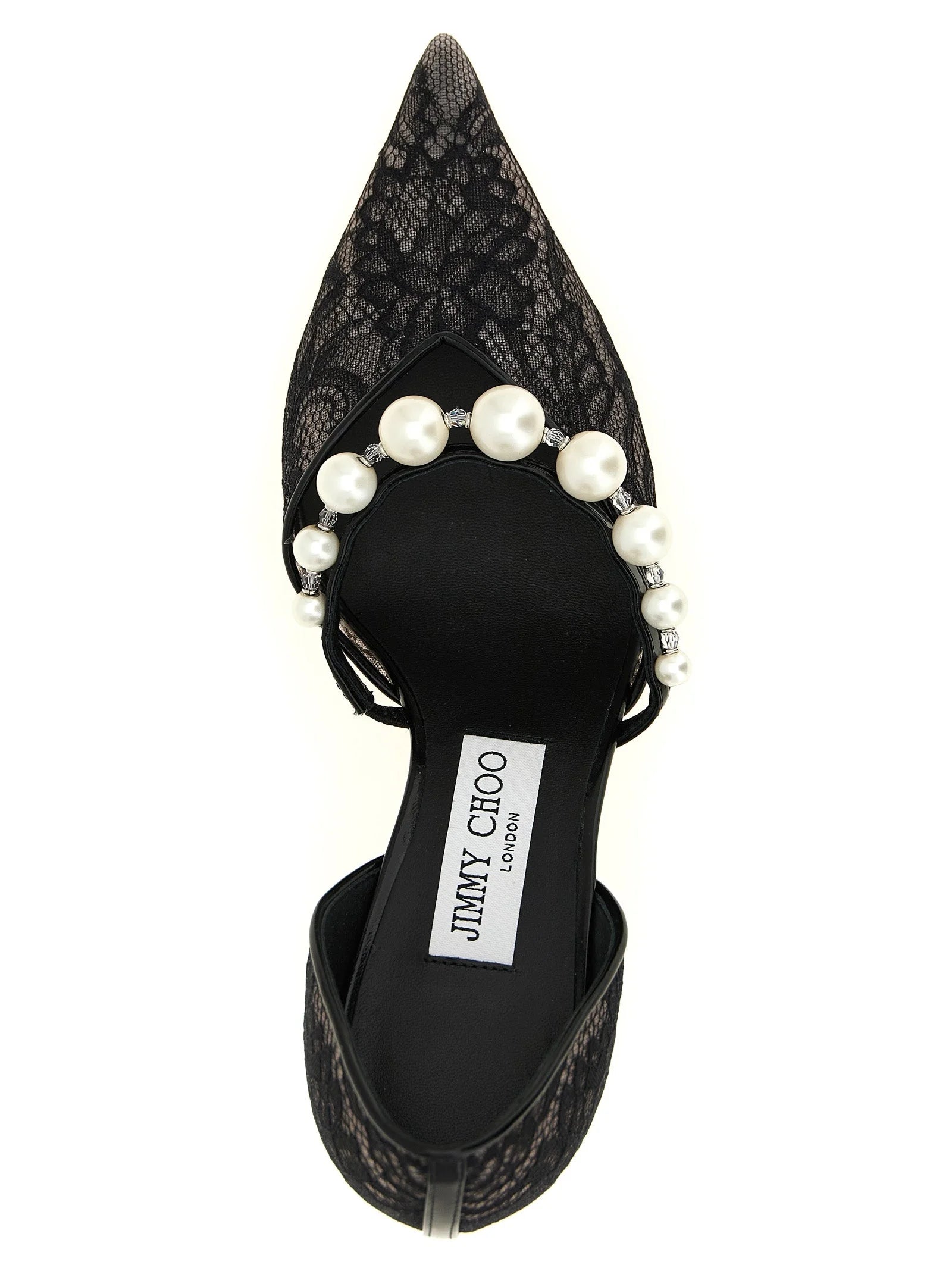 Jimmy Choo Black Tencel Mid Heel Pumps - EU35.5/US5.5