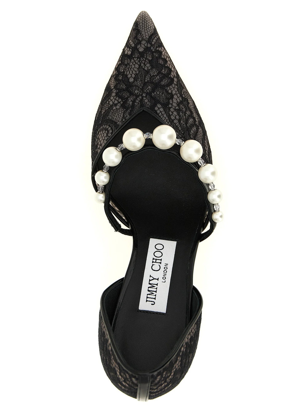Jimmy Choo Black Tencel Mid Heel Pumps - EU35.5/US5.5