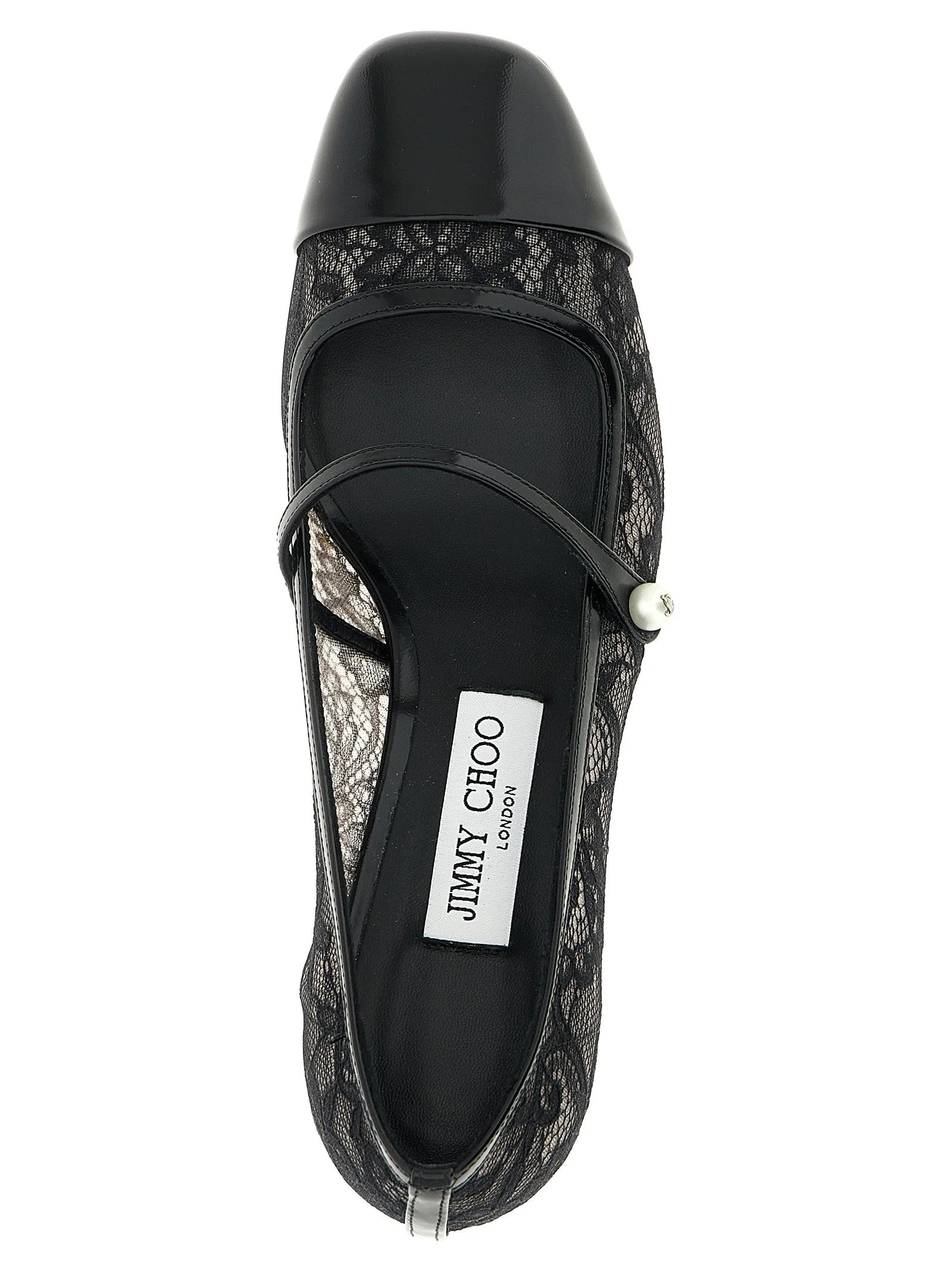 Jimmy Choo Black Tencel Mid Heel Pumps - EU37/US7
