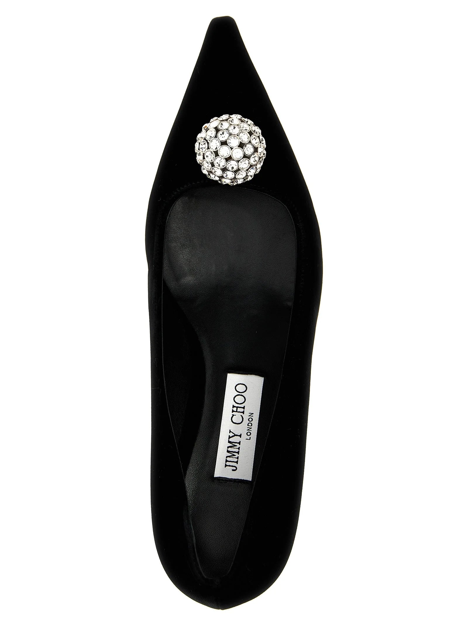 Jimmy Choo Black Textile Mid Heel Pumps - EU34.5/US4.5