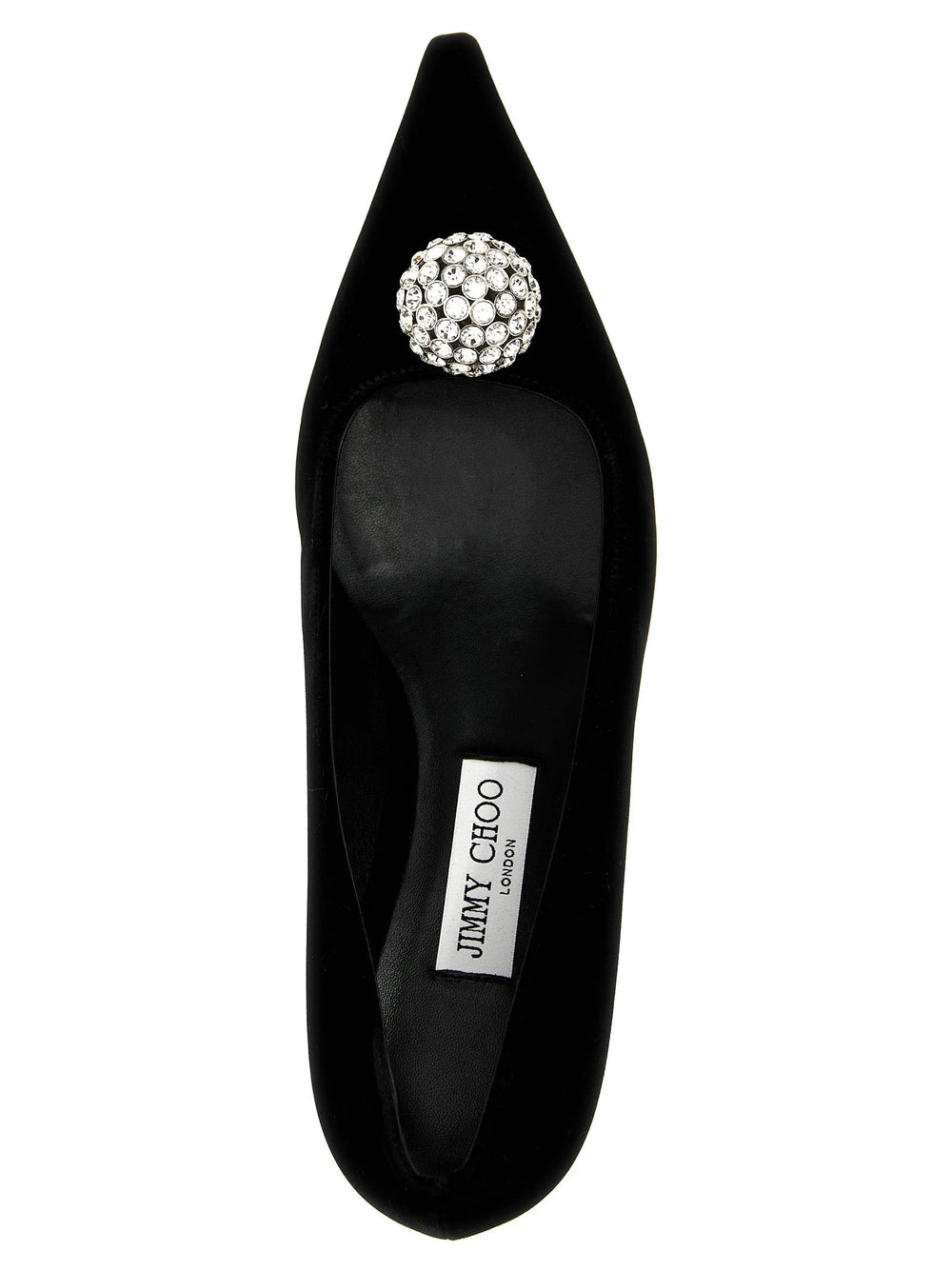 Jimmy Choo Black Textile Mid Heel Pumps - EU34.5/US4.5