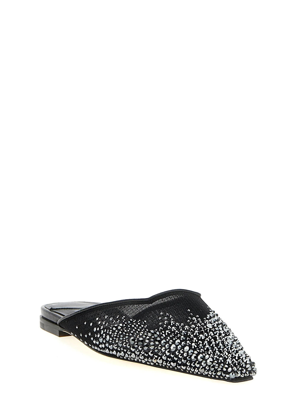 Jimmy Choo Black Textile Mules - EU36/US6