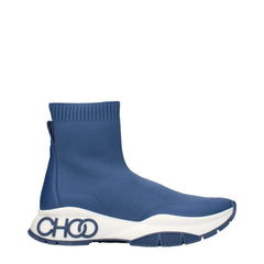 Jimmy Choo Botas de Cano Baixo em Tecido Azul