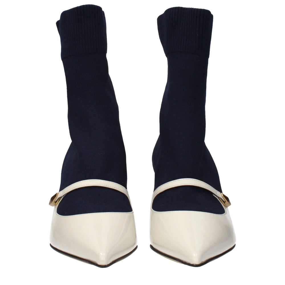 Bottines en tissu bleu Jimmy Choo