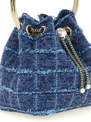 Jimmy Choo Blue Fabric Handbag