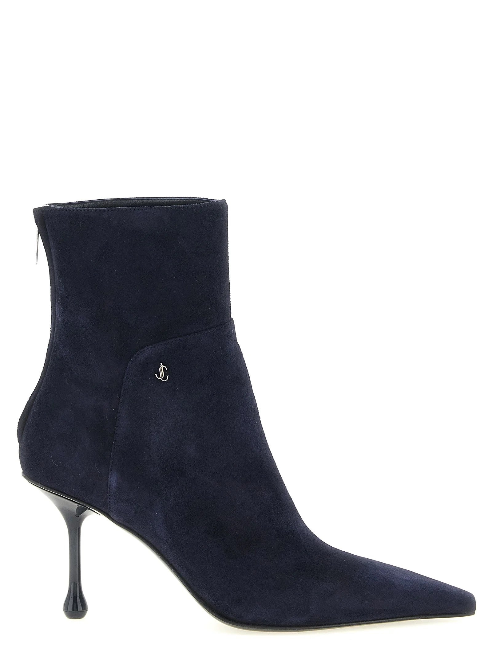 Jimmy Choo Blue Leather Ankle Boots