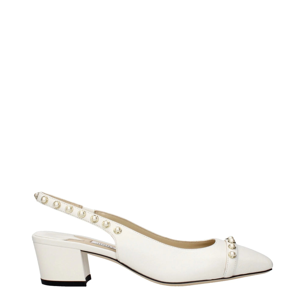 Jimmy Choo Blue Leather Flat Sandals
