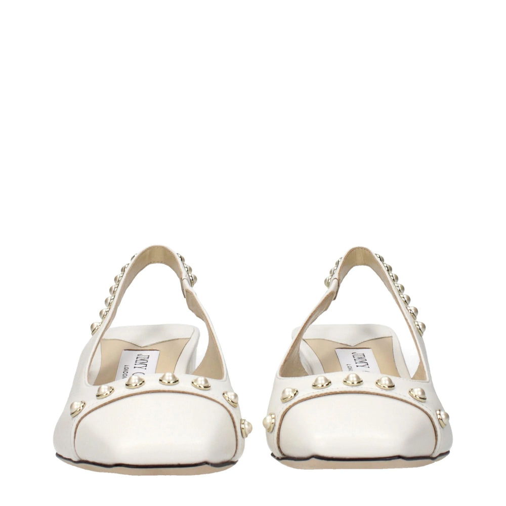 Jimmy Choo Blue Leather Flat Sandals