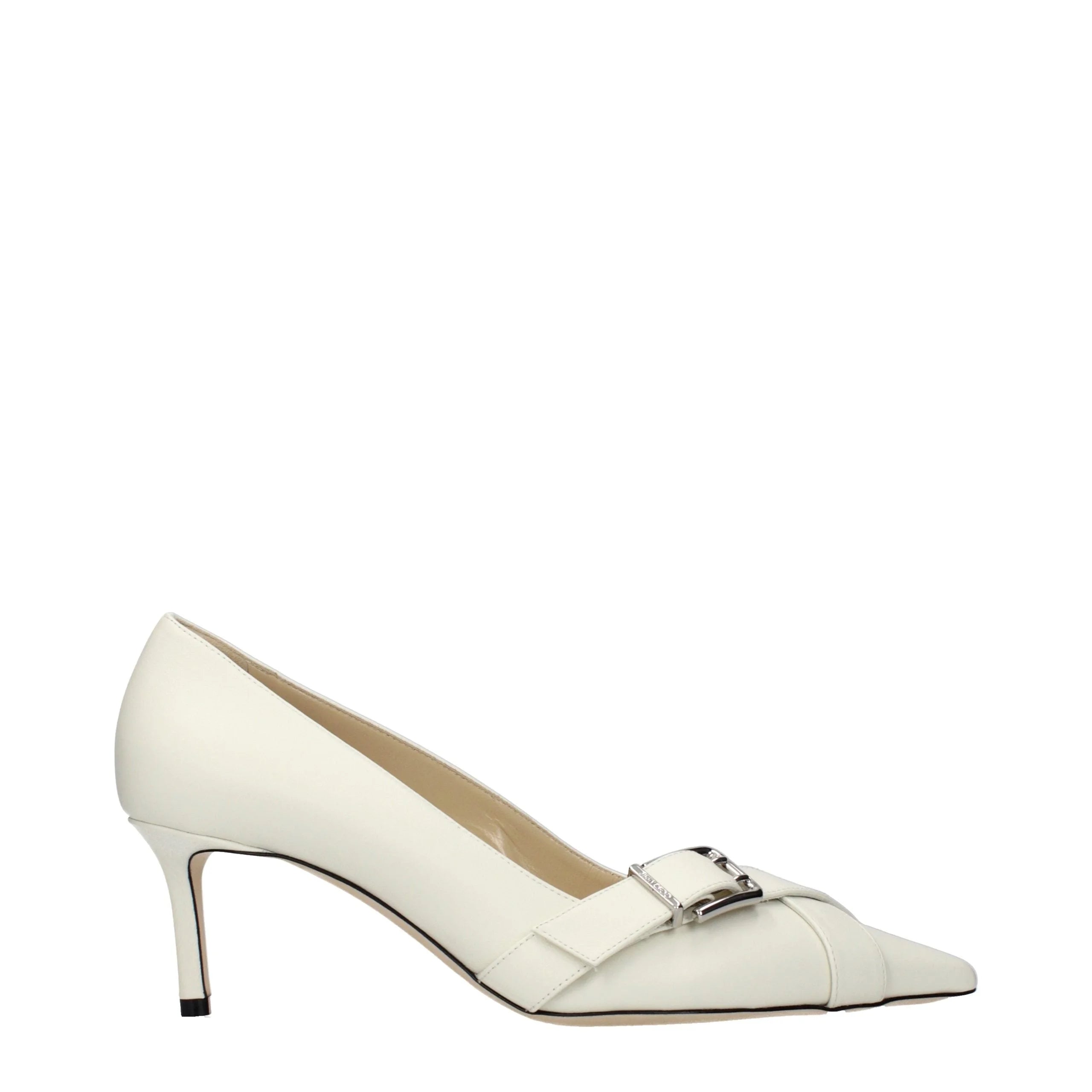 Jimmy Choo Blue Leather Mid Heel Pumps