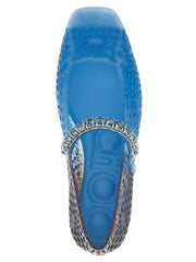 Jimmy Choo Ballerinaflats i Blå Plast