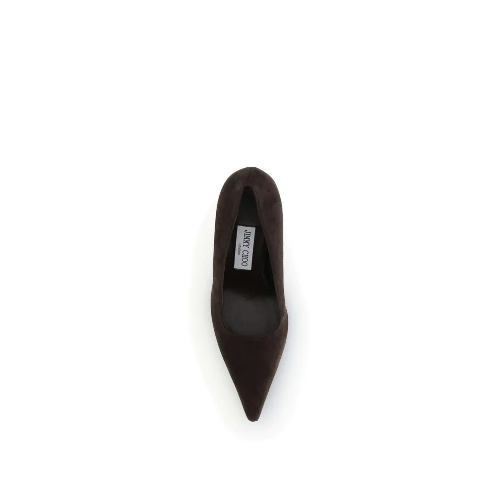 Jimmy Choo Brown Goatskin High Heel Pumps