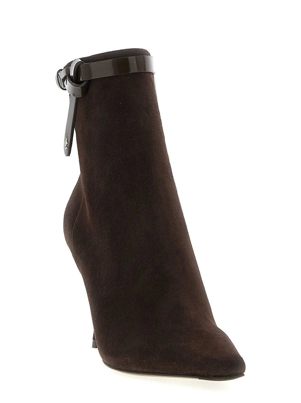 Jimmy Choo Brown Leather Ankle Boots - EU38/US8