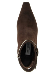 Jimmy Choo Brown Leather Ankle Boots - EU38/US8