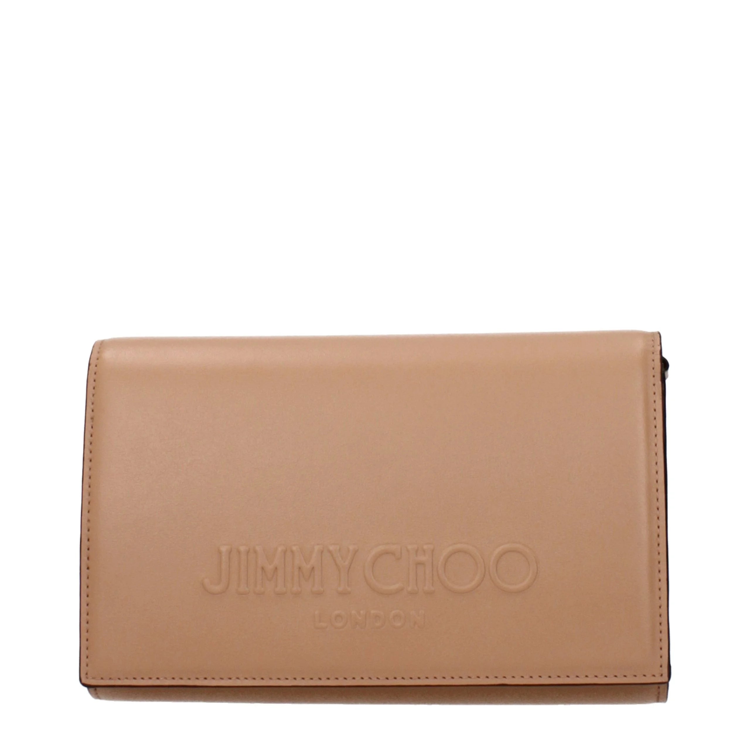 Jimmy Choo Brown Leather Clutch Bag
