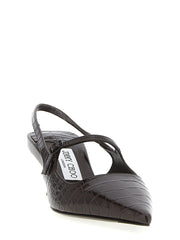 Jimmy Choo Brown Leather Mid Heel Pumps - EU38.5/US8.5