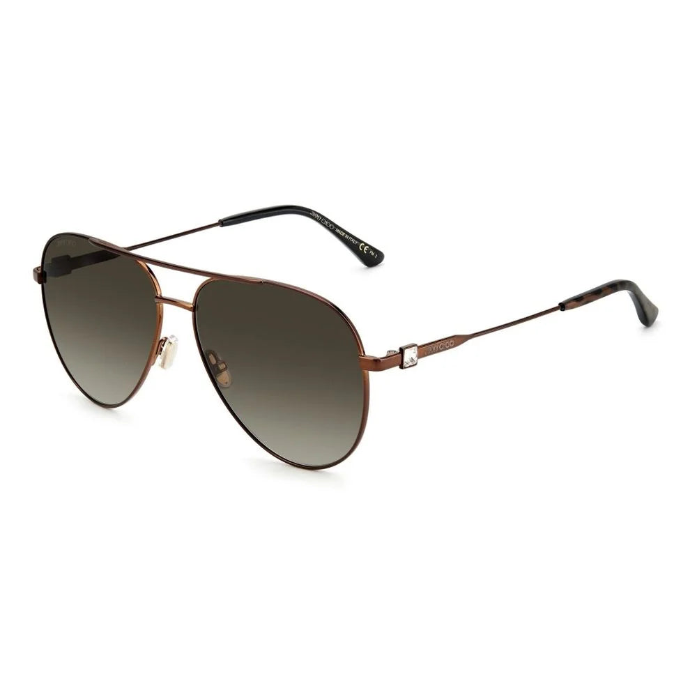 Jimmy Choo Brown Metal Sunglasses - Sunglasses