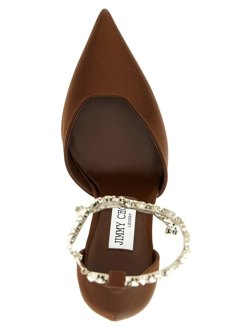 Jimmy Choo Brown Tencel High Heel Pumps