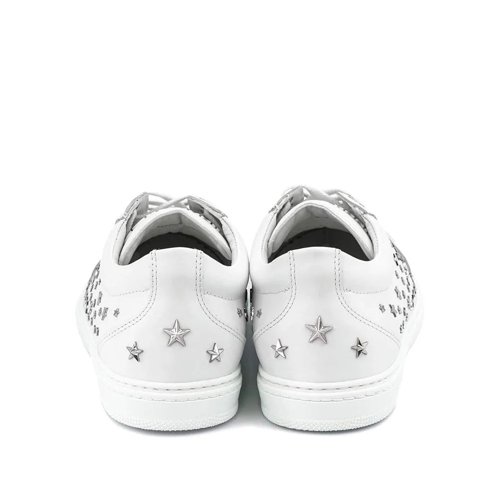 Jimmy Choo Cash Star Leather Sneakers - EU39.5/US6.5 - Sneakers
